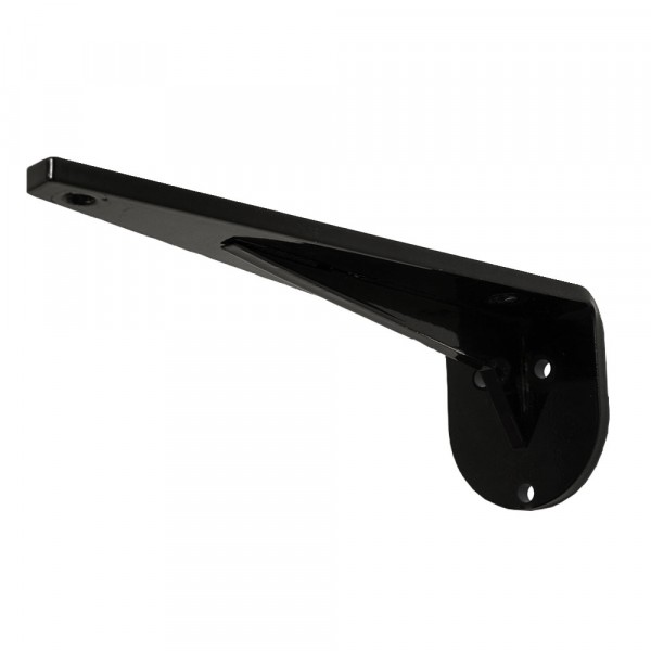 Radial Wall Shelf Bracket - 8" x 2.7" x 3" - Black 