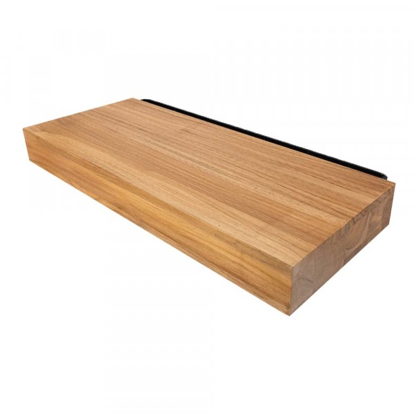 Teak Floating Shelf - 24" L x 10" W x 2.75" H