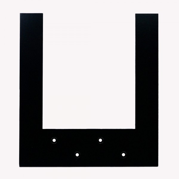 Lincoln Top Plate Hidden Countertop Support - 12x12x0.25 - Black