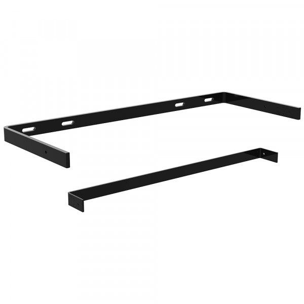 Low Profile Floating Shelf Bracket - 14 x 8 x 0.875-Black