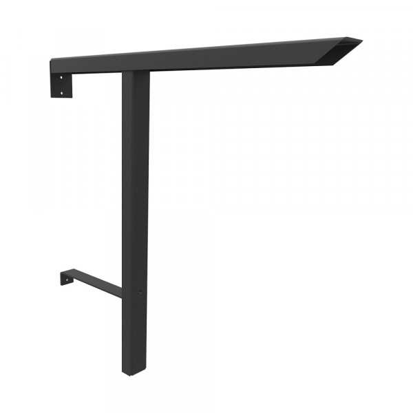 Braila ADA Countertop Support Bracket - 32" x 2.75" x 31.62" - Flat Black			