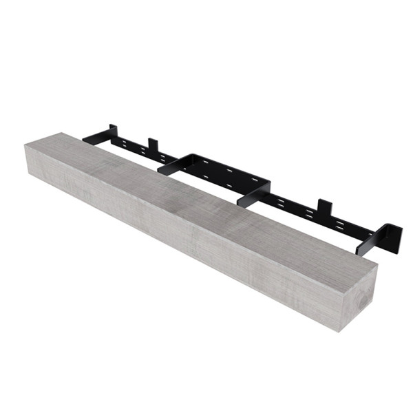 Floating Fireplace Mantel Kit  - 48 x 8 x 8 - Victorian Grey			