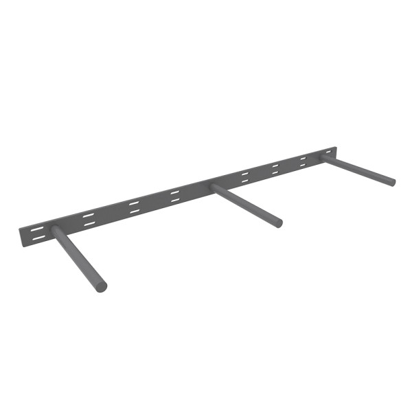 Floating Shelf Support Rod Bracket - 10 x 34.5 x 1.5 - Steel