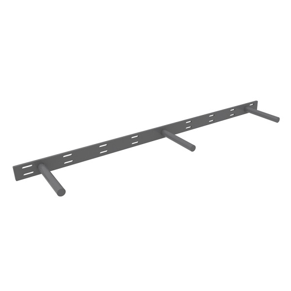 Floating Shelf Support Rod Bracket - 6 x 34.5 x 1.5 - Steel