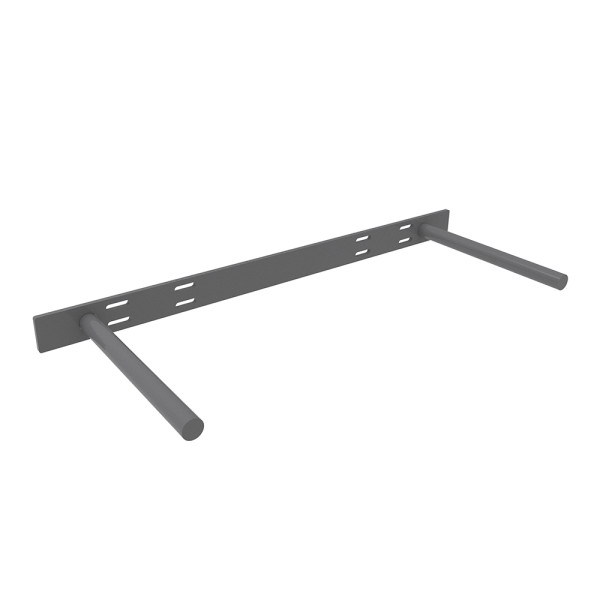 Floating Shelf Support Rod Bracket - 10 x 22.5 x 1.5 - Steel