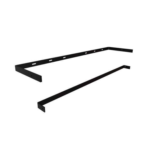 Low Profile Floating Shelf Bracket -  31.75x8x 0.875-Black