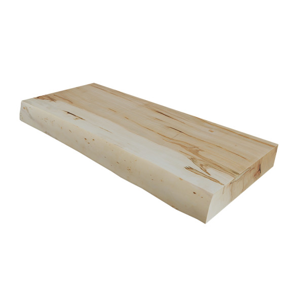 Live Edge Floating Shelf- 9-12"x 24" x 2"- Maple - Clearance