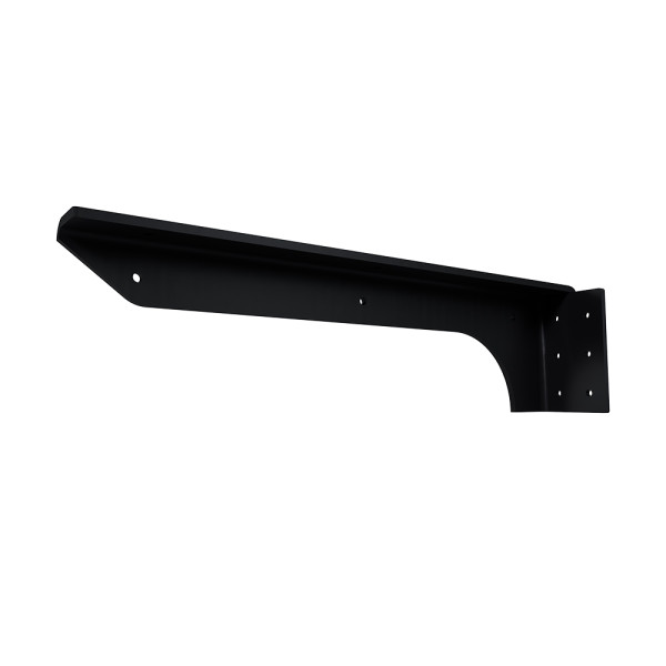 Double Metal Stud Front Flange Bracket - 19 x 3 x 5 - Black - LH