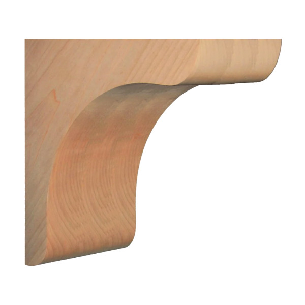 Oslo Click Corbel - Magnetic Minimalist Cove Wood Bracket - 10x4.75x10 - Maple