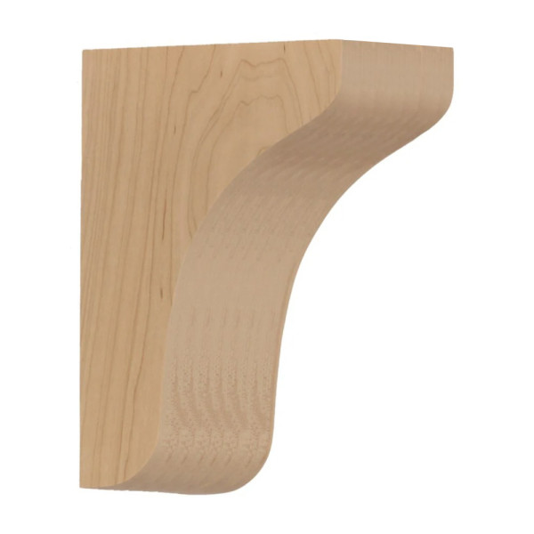 Oslo Click Corbel - Magnetic Minimalist Cove Wood Bracket - 6x4.75x9.63 - Maple