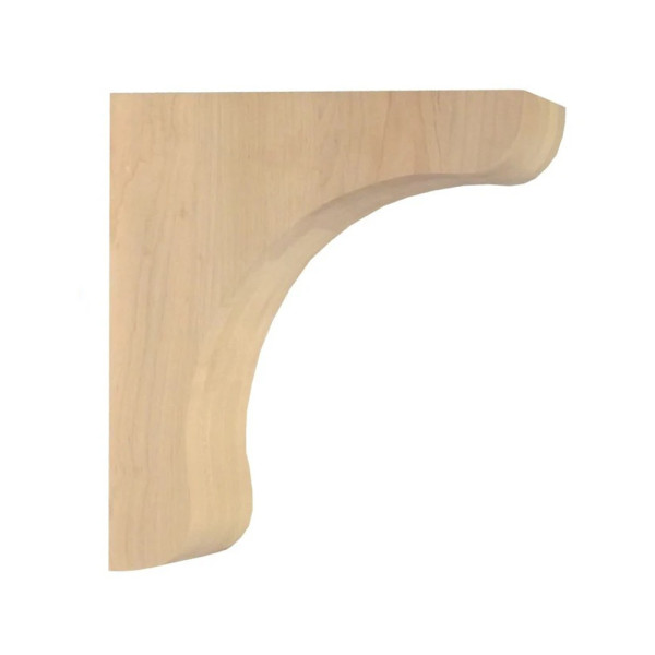 Oslo Click Corbel - Magnetic Minimalist Cove Wood Bracket - 16x3x18 - Maple