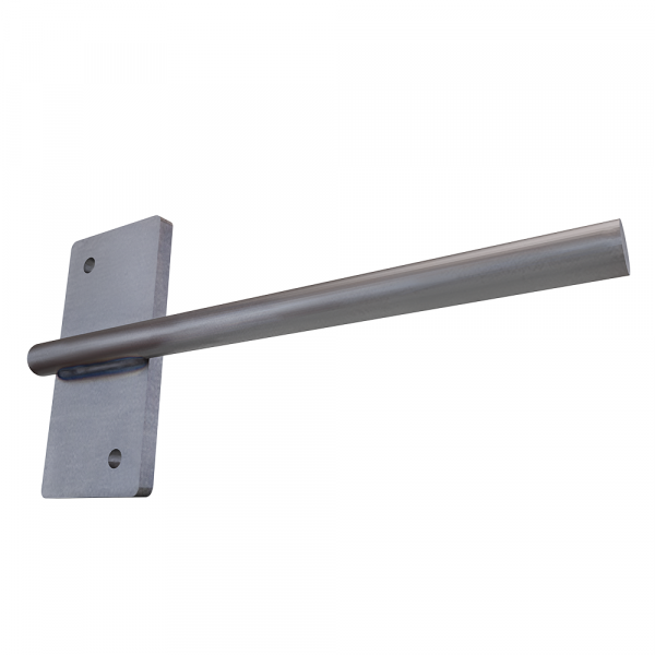 Stud Mounted Shelf Rod - 12x4 - Steel