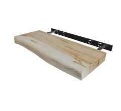 Maple Live Edge Floating Shelf