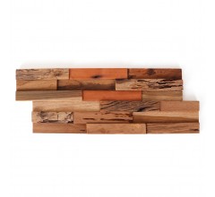Relic 3D Teak Wood Wall Panels - 12 Pack
