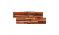 Vintage 3D Teak Wood Wall Panels