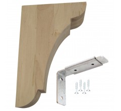 Wood Corbel Bar Bracket (Decorative Only)