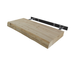 Elm Live Edge Floating Shelf