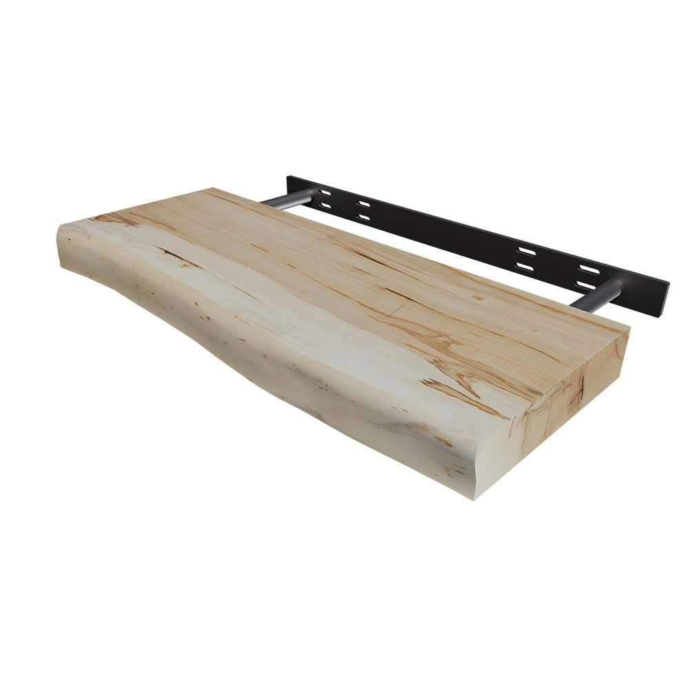 Live Edge Floating Shelf- 9-12