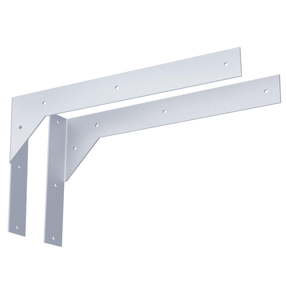 Titus Floating Vanity Support - 18x2x10 - Galvanized Left | Federal Brace