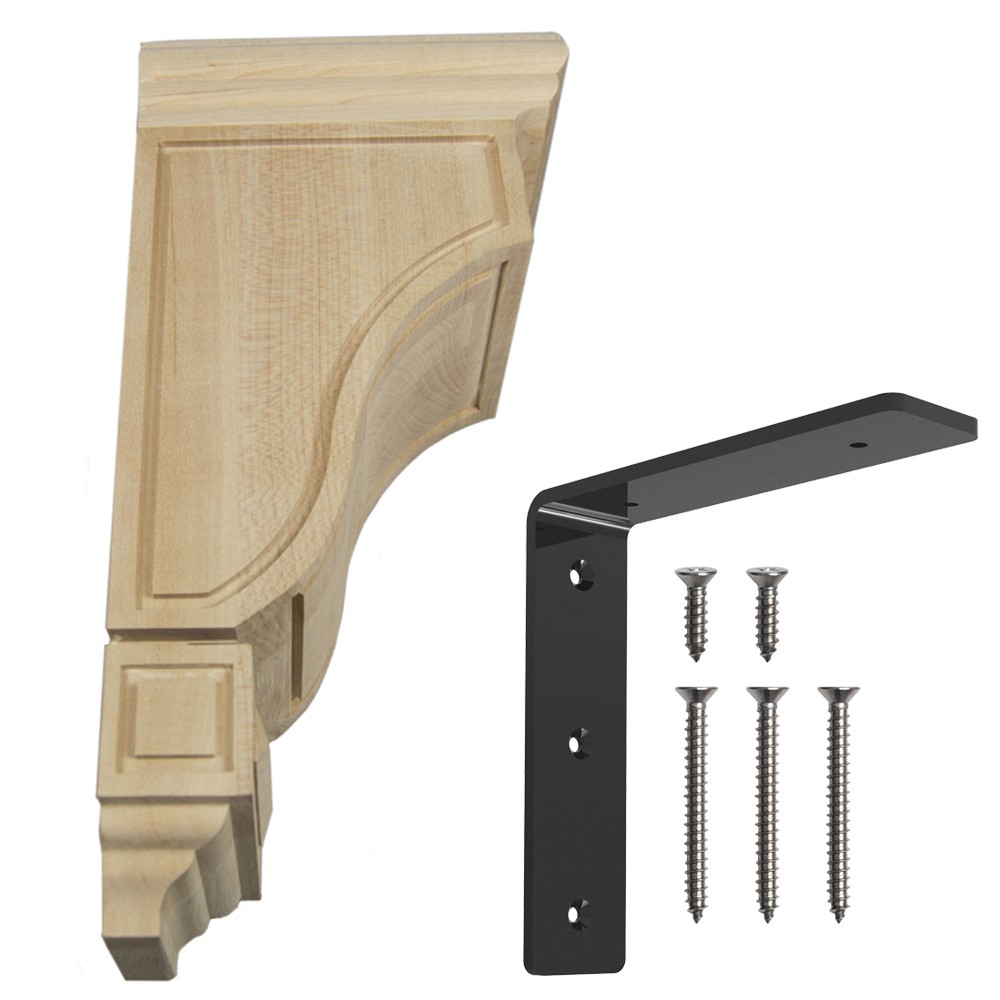 Scalloped Mission Wood Corbel Scalloped Mission Wood Corbel