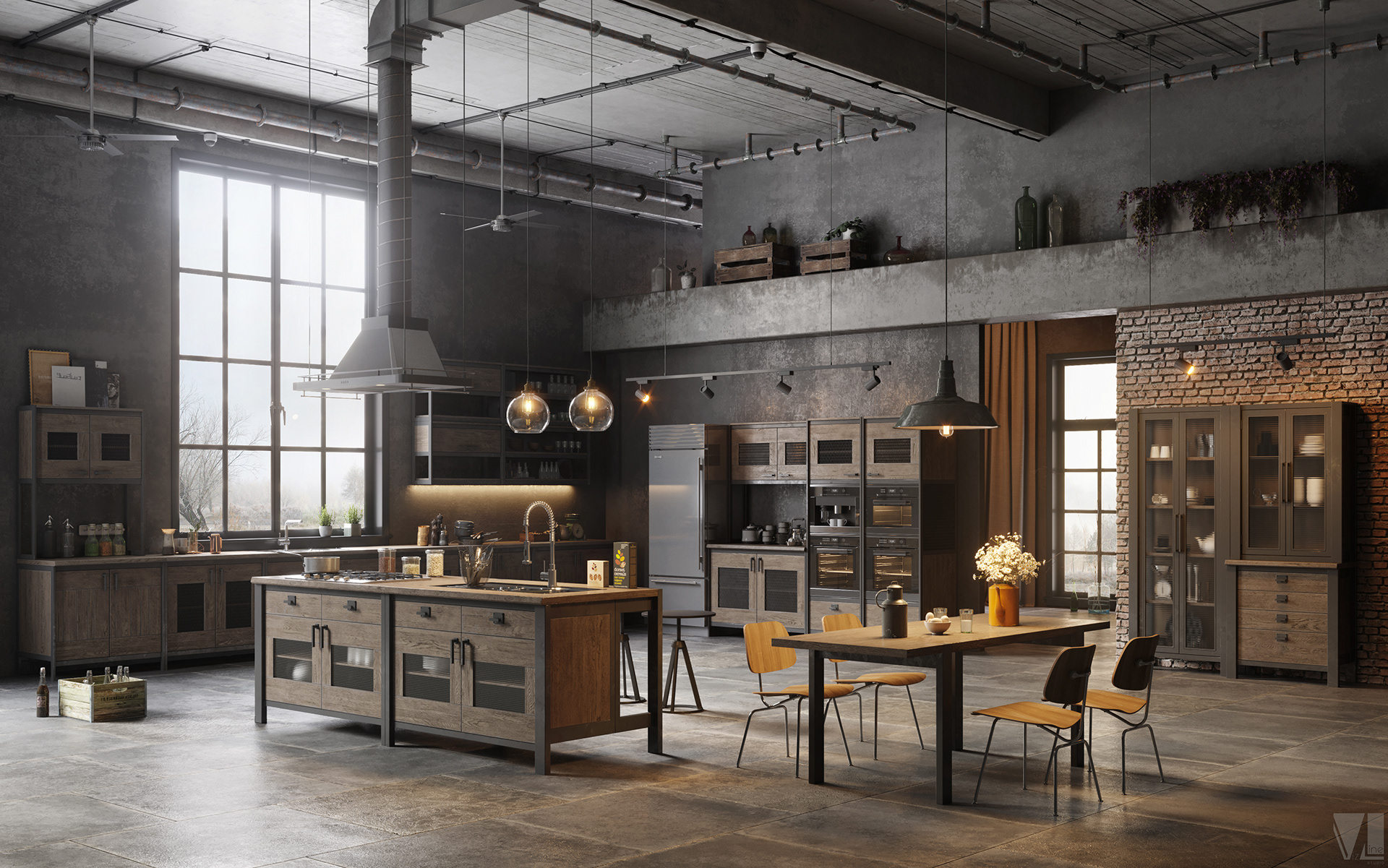 Industrial Loft Design